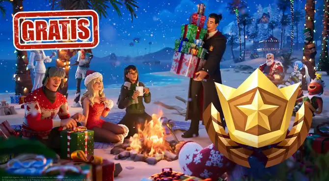 Así puedes tener el Pase de batalla de Fortnite Capítulo 7 prácticamente GRATIS por Winterfest 2025.