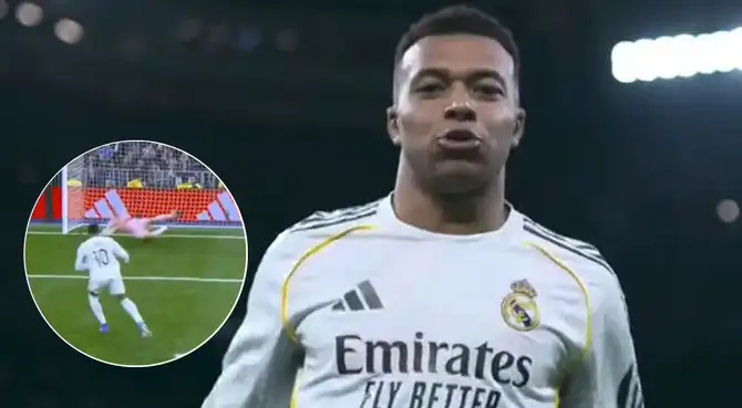 Kylian Mbappé apareció así en el Real Madrid vs Sevilla.