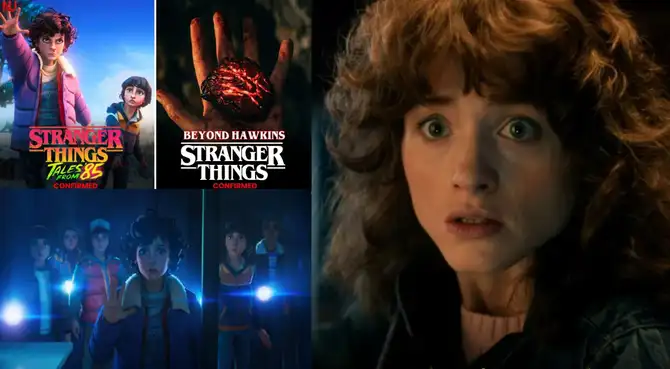 Conoce todas las series spin-oof que Netflix anunció y que saldrán entre 2026 y 2027. Stranger Things Tales From '85 y Stranger Things: One Way or Another – A Nancy Wheeler Mystery.