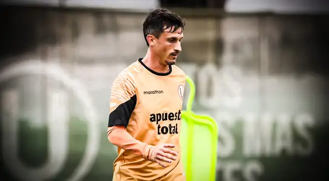 Héctor Fértoli se lesionó en Universitario de Deportes.