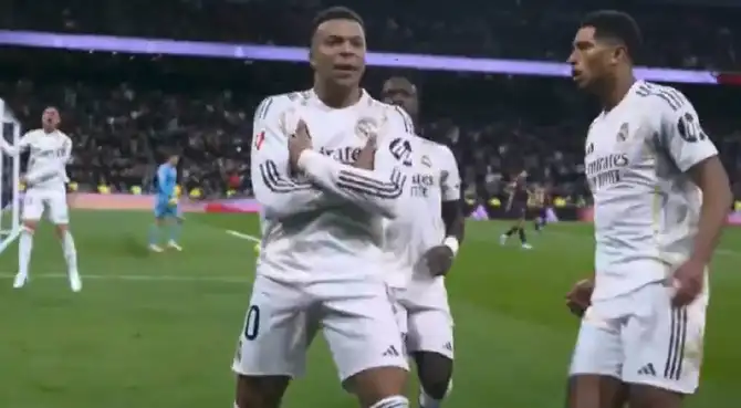 Kylian Mbappé marcó el 1-0 del Real Madrid ante Levante por LaLiga EA Sports