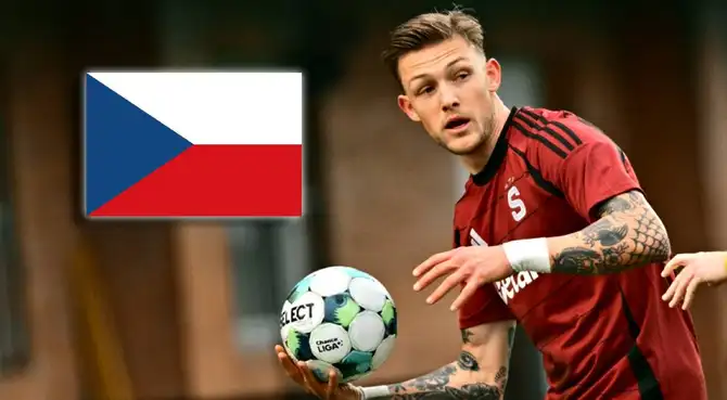 Oliver Sonne fue titular en el partido de Sparta Praga por la Chance Liga.