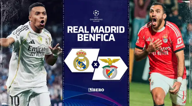 Real Madrid se enfrenta a Benfica por la Champions League