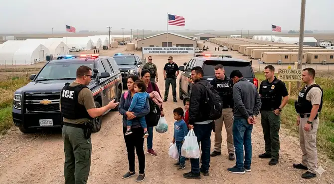 Nueva directriz del DHS amplía facultades de ICE para detener a refugiados.