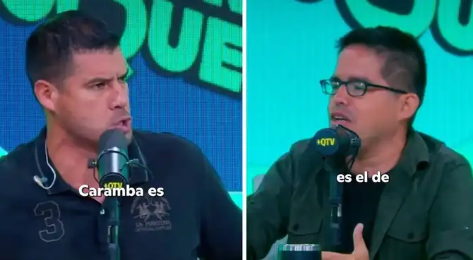 Erick Delgado tuvo fuertes palabras en contra del periodista Jean Rodríguez durante un programa en vivo. Foto: captura/Más que TV