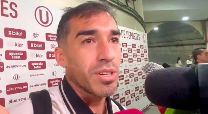 Lisandro Alzugaray habló luego de su gol con Universitario.