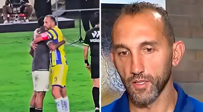 Hernán Barcos habló sobre su abrazo con Alex Valera. Foto: composición Libero/ Desvelados/difusión