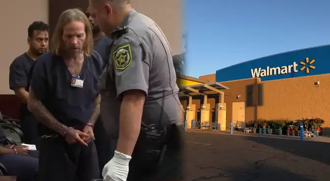 Sospechoso de robo en Walmart detenido tras tiroteo, sin derecho a fianza.