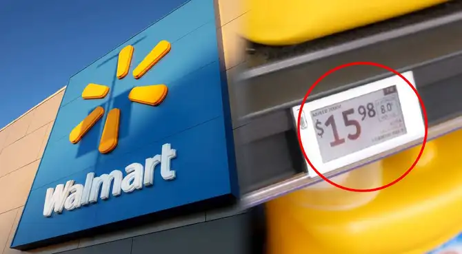 Las etiquetas digitales permiten a Walmart actualizar precios al instante.