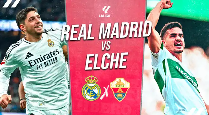 Real Madrid vs Elche EN VIVO por LaLiga vía DSports.