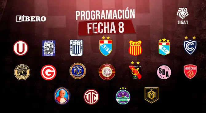 Partidos de la fecha 8 del Torneo Apertura 2026.
