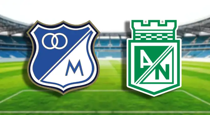 Horarios y canales confirmados para ver Millonarios vs Atlético Nacional.
