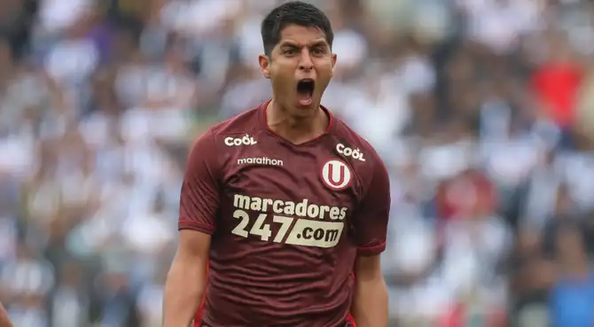 Leonardo Rugel cuando jugaba por Universitario, club que lo formó