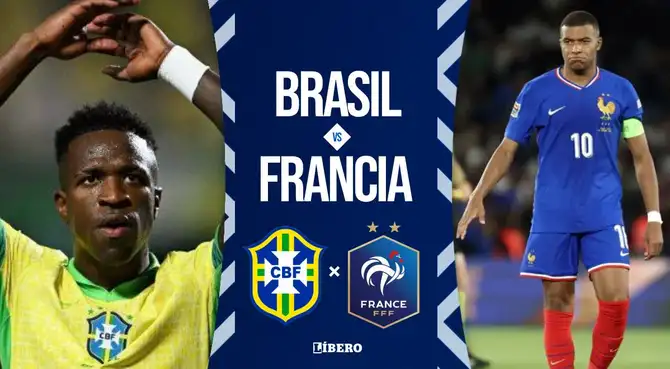 Brasil y Francia juegan este jueves un partido amistoso desde Massachusetts, Estados Unidos.