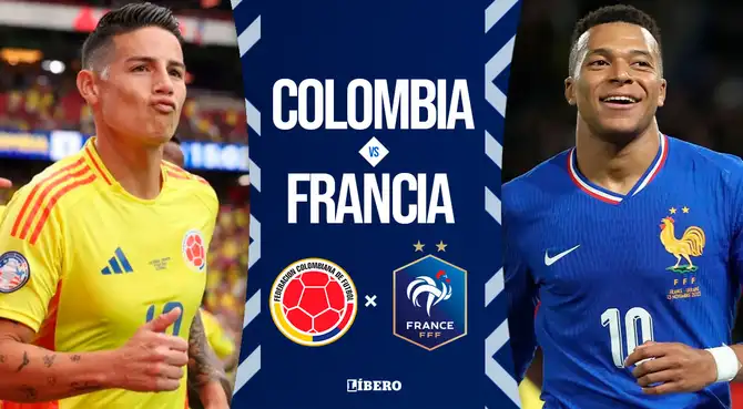 Colombia vs Francia se enfrentan por amistoso internacional FIFA