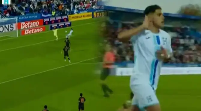 Luis Palma aprovechó grosero error de Perú y puso el 1-1 de Honduras.