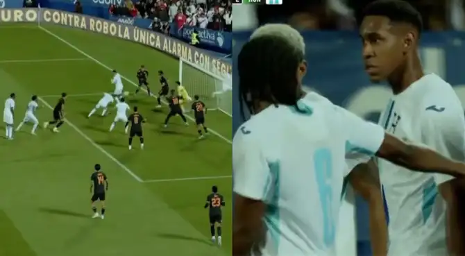 Kevin Guity anotó el 2-2 de Honduras ante Perú