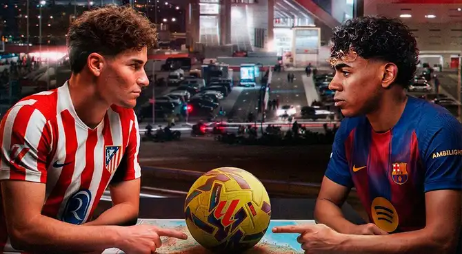 Atlético de Madrid y Barcelona juegan partido clave de LaLiga.