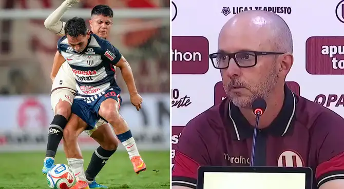 Javier Rabanal, DT de Universitario, dio fuerte calificativo sobre Alianza Lima