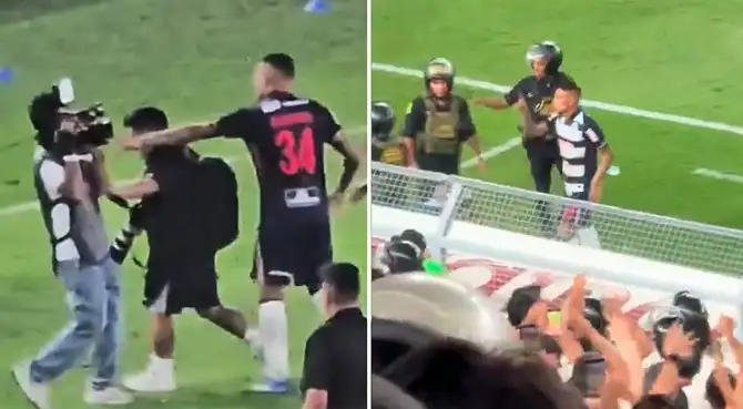 Paolo Guerrero explotó tras perder ante la 'U' y protagonizó altercado con camarógrafo e hinchas