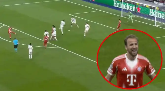 Harry Kane no perdonó y anotó el segundo tanto del Bayern Múnich.