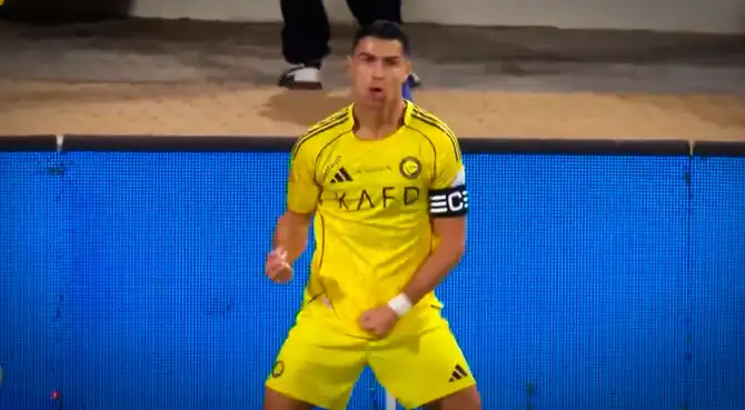 Gol de Cristiano Ronaldo para el 1-0 de Al Nassr y registra su anotación 968