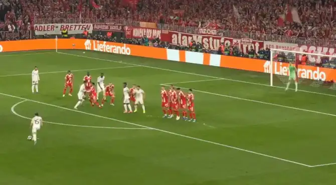 Arda Güler convirtió su doblete ante el Bayern Múnich por Champions League.