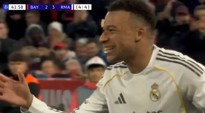 Kylian Mbappé volvió a poner la ventaja del Real Madrid sobre Bayern Múnich.