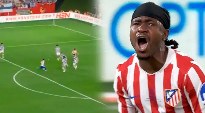 Lookman anotó el 1-1 de Atlético de Madrid ante Real Sociedad.