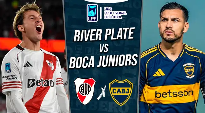 River Plate vs Boca Juniors EN VIVO por Superclásico de la Liga Profesional.