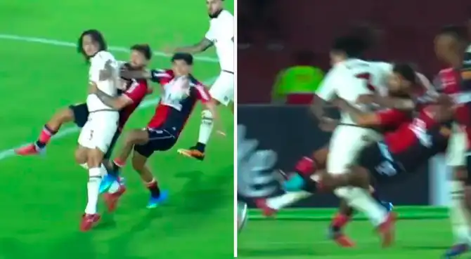 ¿Fue penal? Riveros cayó en área de Melgar y el árbitro sanciona polémico fuera de juego