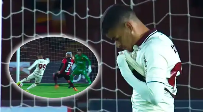 Miguel Silveira falló gol debajo del arco para empate de Universitario vs Melgar