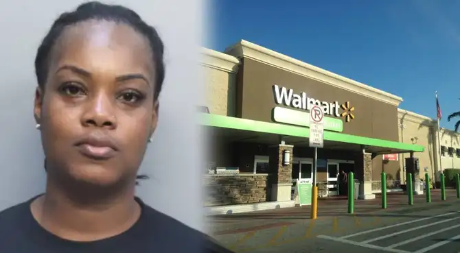 Una mujer atropelló a dos personas frente a un Walmart en Miami Gardens, informó la policía.