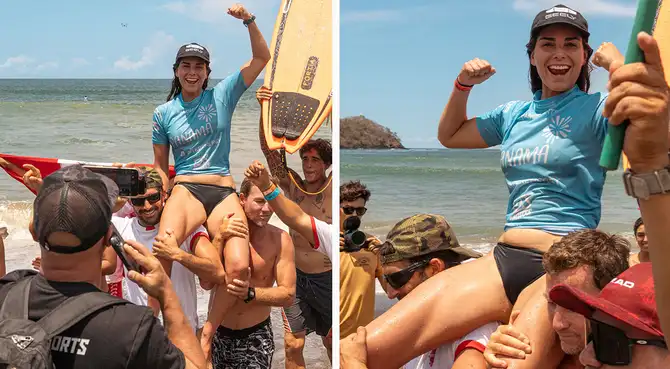 Vania Torres hace historia en los Juegos Panamericanos de Surf