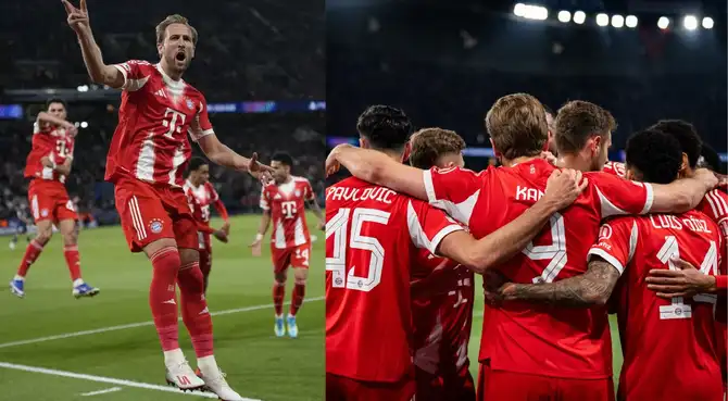 Kane anotó de penal el 1-0 de Bayern Múnich sobre PSG en la semifinal de la Champions League