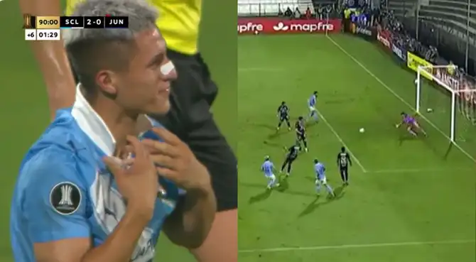 Catriel Cabello anotó el 2-0 de Sporting Cristal sobre Junior en la Copa Libertadores