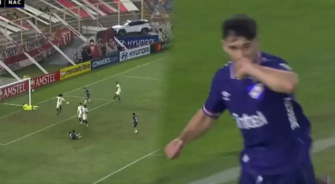 Maximiliano Silvera marcó el 2-2 de Nacional.