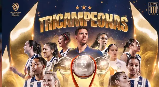 Alianza Lima se coronó tricampeón de la Liga Peruana de Vóley.