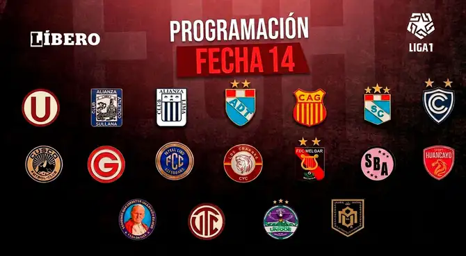 Partidos del Torneo Apertura 2026 de la Liga 1: programación de la fecha 14
