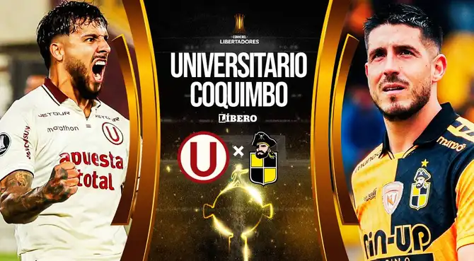 Universitario vs Coquimbo Unido EN VIVO Copa Libertadores: a qué hora, dónde ver y alineación