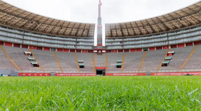 Así luce el estadio Nacional tras el mantenimiento que se le está dando.