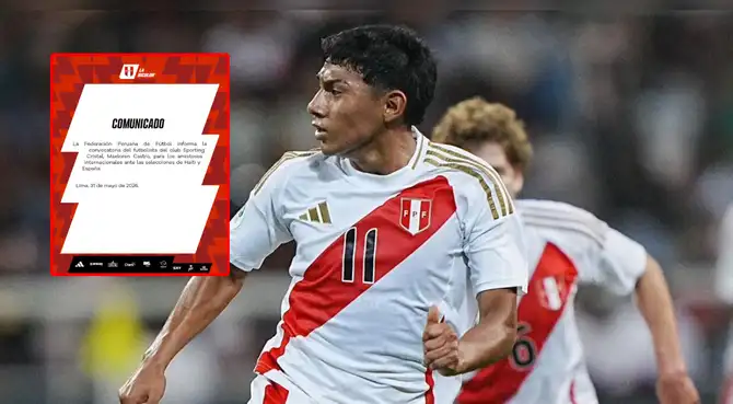 Maxloren Castro fue convocado por la selección peruana. Foto: composición Líbero/FPF