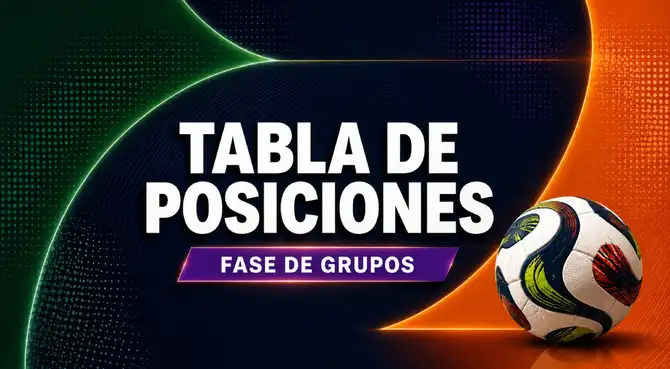 Tabla de posiciones del Mundial 2026: programación y resultados de la fase de grupos Tabla de posiciones del Mundial 2026: programación y resultados de la fase de grupos