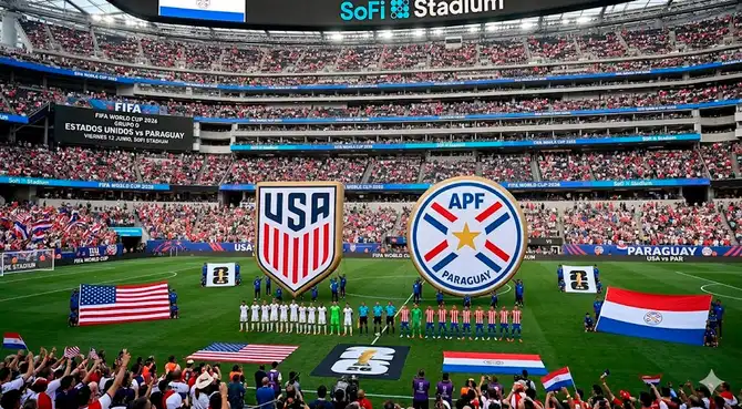 Estados Unidos y Paraguay juegan este viernes por la fecha 1 del grupo D del Mundial 2026.