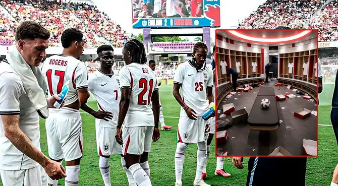 Selección de Inglaterra sufrió el robo de sus pertenencias. Foto: composición Líbero