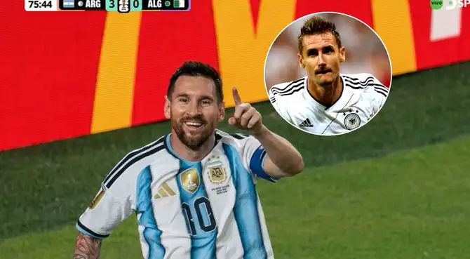 Lionel Messi igualó a Miroslav Klose como máximo goleador de los Mundiales. Lionel Messi igualó a Miroslav Klose como máximo goleador de los Mundiales.