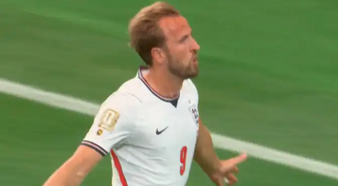 Gol de Harry Kane para el 2-1 de Inglaterra a Croacia.
