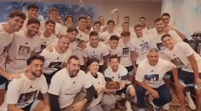 Lionel Messi agradeció a todos por el homenaje a sus 39 años.