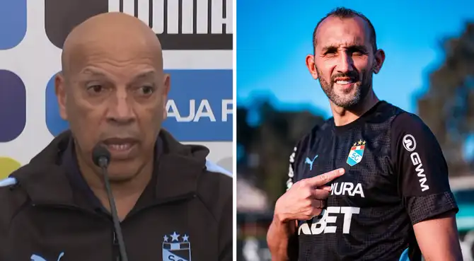 Roberto Mosquera tuvo rotunda opinión sobre Hernán Barcos en Sporting Cristal. Foto: composición Líbero/Jax Latin Media/Sporting Cristal