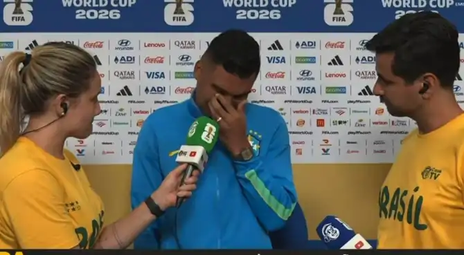 Casemiro lloró tras quedar eliminado del Mundial 2026 con la selección de Brasil